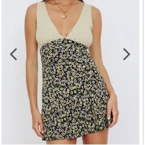 NWT Verge Girl Postcards from Italy Bias cut mini dress